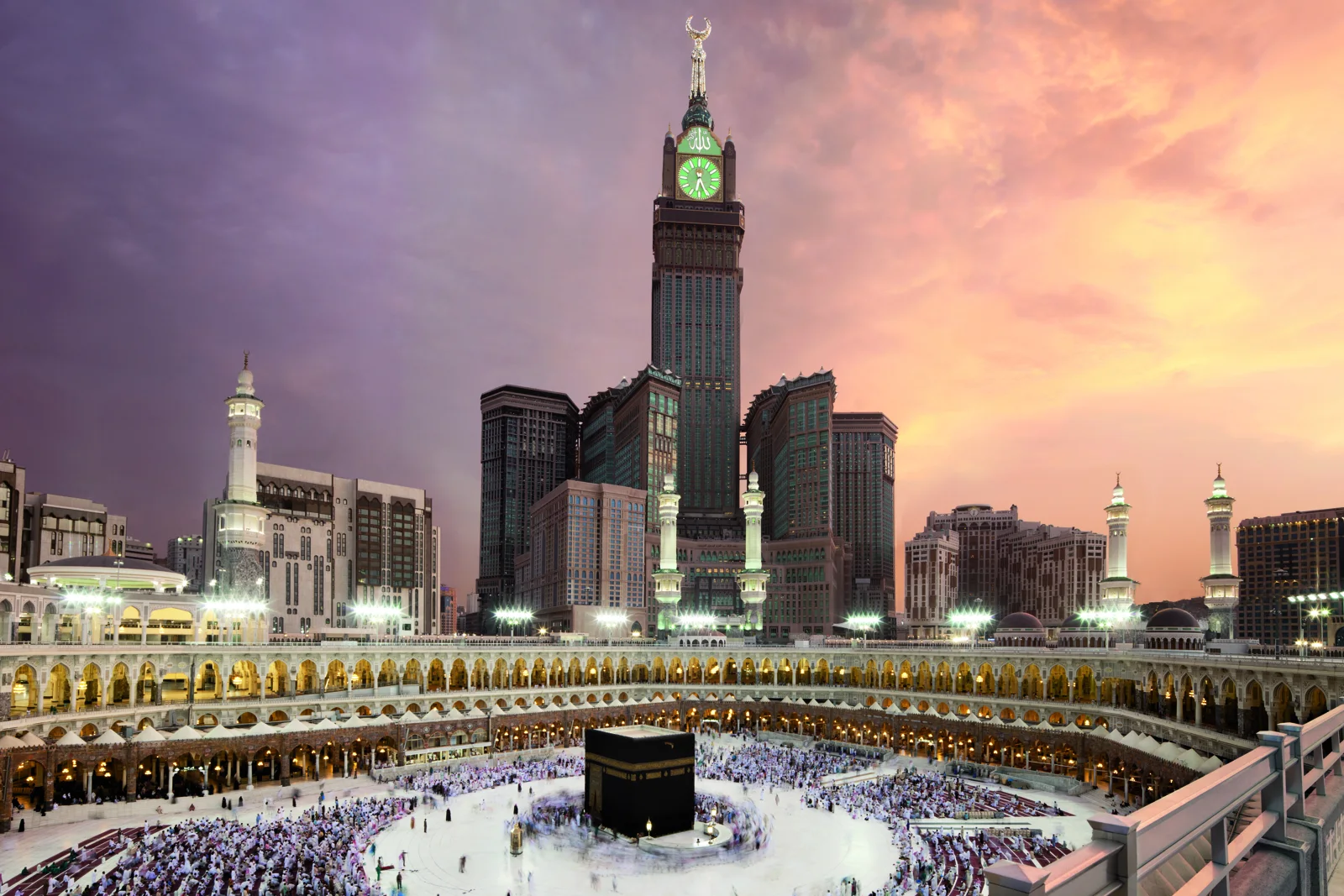 الكعبة المشرفة والمسجد الحرام